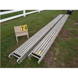 Pair of aluminum planks
