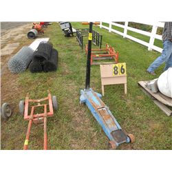 Long frame floor jack