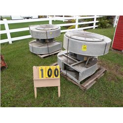 [4] all aluminum drying fans from car wash -3 phase