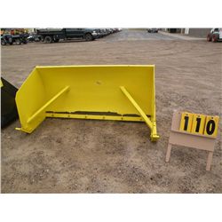6' snowpusher for skid loader