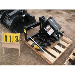 Lowe 750 Classic hydraulic auger w/12" & 9" bits -New