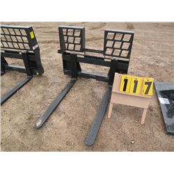 48" walk-thru pallet forks -New