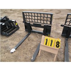 48" solid back pallet forks -New