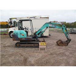IHI Model 35N hydraulic excavator- 12" & 24" buckets, 60" blade