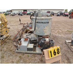 Groutmaster mixer w/15 hp Kohler motor