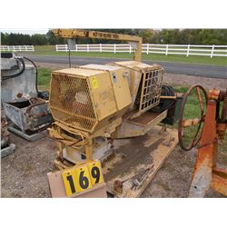 Paddle mixer -5 1/2 hp Honda motor - on platform