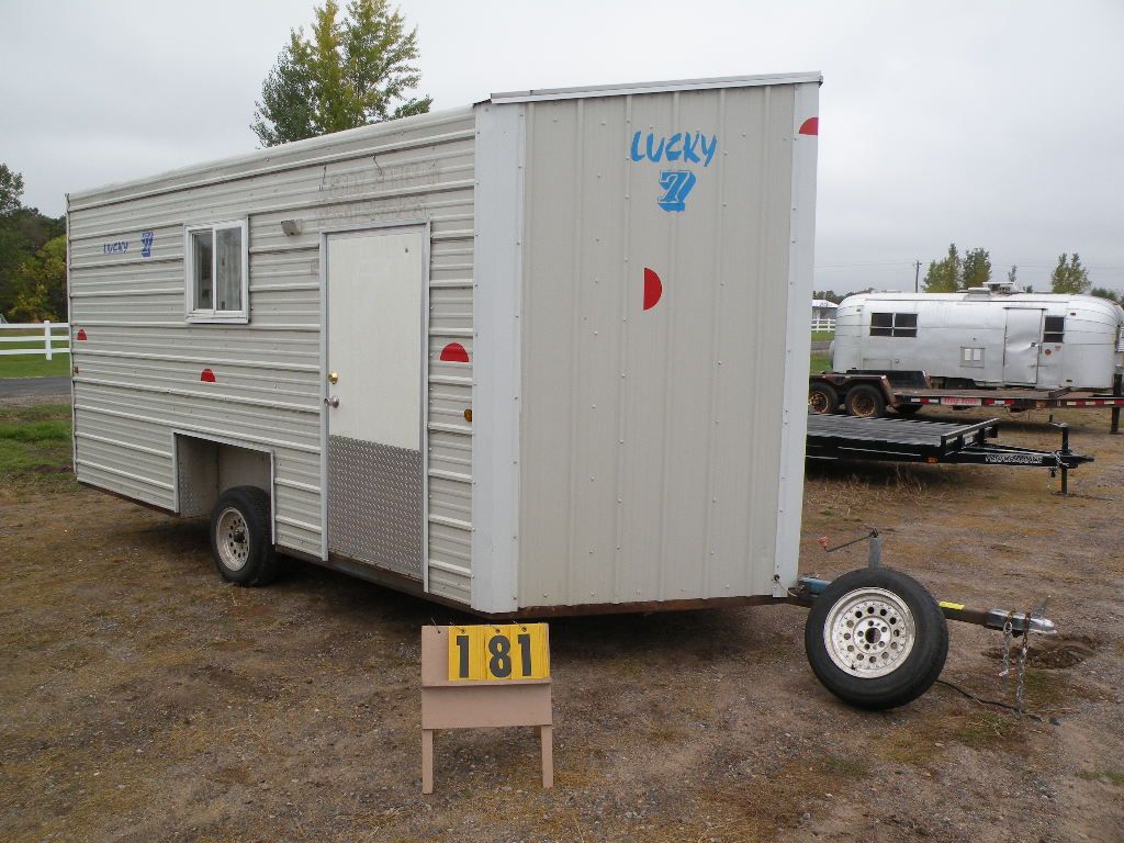 retractable wheel fish house