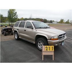 2002 Dodge Durango SLT SN-1B4HS58N72F190662