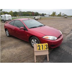 2001 Mercury Cougar SN-1ZWFT61L015618817