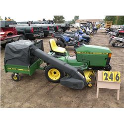 John Deere 425 w/MC519 cart, 54" deck SN-M00425A052556