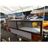Image 1 : COMMERCIAL FRONT COUNTER - WITH SHOWCASE GLASS AREA - DRAWERS IN BACK - 8' X 251/4" X 39 3/4" H