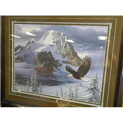 FRAMED LIMITED EDITON PRINT "SILENT WINGS - FRED BUCKWITZ - GALLERY - $900