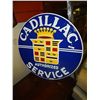 Image 1 : METAL ADVERTISING SIGN - CADILLAC SERVICE