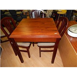 MAHOGANY DINING TABLE  - SQUARE