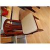 Image 1 : MAHOGANY AND CLOTH DINING CHAIR - BID X 4
