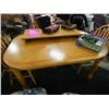Image 1 : OAK DINING TABLE & LEAF - NEW