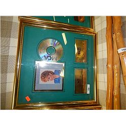 FRAMED WOOLCO MUSIC MEMORIBILIA - REBA MCINTIRE