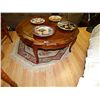 Image 1 : RETRO ROUND MAHOGANY COFFEE TABLE