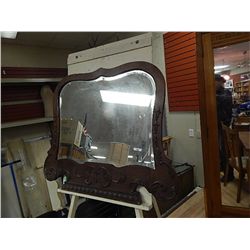 MAHOGANY FRAMED VINTAGE MIRROR