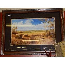 FRAMED PICTURE - WINTER SCENE