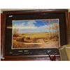 Image 1 : FRAMED PICTURE - WINTER SCENE