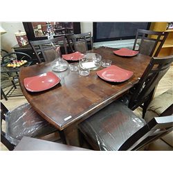 MAGOGANY DINING TABLE WITH BUTTERFLY LEAF