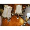 Image 1 : VANITY LAMPS WITH HAND CRAFTED SHADES - 2 TOTAL.