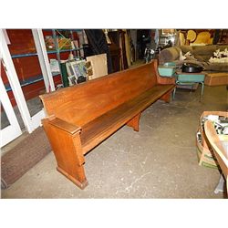 VINTAGE CHURCH PEW - APPROX 12' LONG