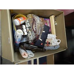 BOX OF ASSORTED CRAFT ITEMS