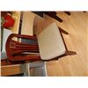 Image 1 : MAHOGANY AND CLOTH DINING CHAIR - BID X 6