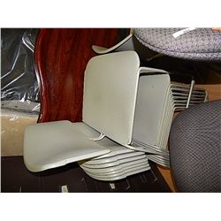 GREY STACKING CHAIR