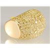Image 3 : 4.25 ct  Fancy Yellow Natural Daimond Ring 18K YG