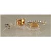 Image 2 : 5.40 Carat Topaz and Diamond Earrings in 14K WG