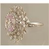 Image 5 : 5.56ct Kunzite and Diamond Ring in White Gold