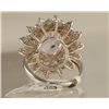 Image 7 : 5.56ct Kunzite and Diamond Ring in White Gold