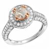 Image 1 : 1.8ct Diamond Ring in White & Pink Gold