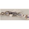 Image 3 : 8.56 Carat Tanzanite and Diamond Bracelet 14K Gold
