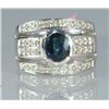 Image 1 : 1.90 ct Sapphire and Diamond Ring