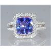 Image 1 : 4.85ct Tanzanite and Diamond Ring