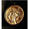 Image 2 : Itzchak Tarkay, Signed Gold  Pendant / Medallion