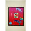 Image 2 : Peter Max "Heart" Original Mixed Media Hand Signed