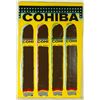 Image 1 : Steve Kaufman 4 Panel Cohiba, Signed Mixed Media
