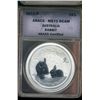 Image 1 : Australia 2011-P 1 dollar, Rabbit ANACS MS-70 DCAM, 1 oz of .999 Silver Gem Coin.