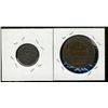 Image 1 : Luxembourg; 10 Centimes 1860A in VF+ and 1923 in AU. Lot of 2 coins.