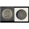 Image 1 : New Zealand; 1/2 Crown 1934 EF-40 and Crown 1949 in BU. Lot of 2 coins.