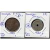 Image 1 : Norway; 50 Ore 1928 EF and 5 Ore 1922 EF+. Lot of 2 coins.