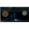 Image 1 : Straits Settlement; 1845 ½ Cents and 1900 10 Cents.  Two coins VF-EF.