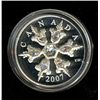 Image 1 : 20 dollars 2007 Sterling Silver Crystal Snowflake iridescent in case of origin with COA, mintage of 