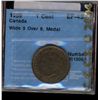 Image 1 : Cent 1859 CCCS EF-45; Wide 9 Over 8, Medal.