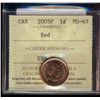 Image 1 : Cent 2005P ICCS MS-67; Red.